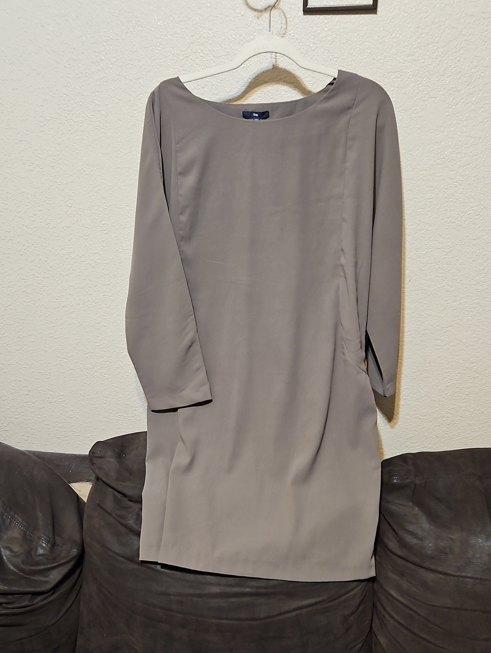 GAP Taupe-Gray Midi Dress